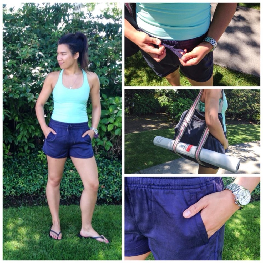 Lululemon tencel varsity shorts 6 Black